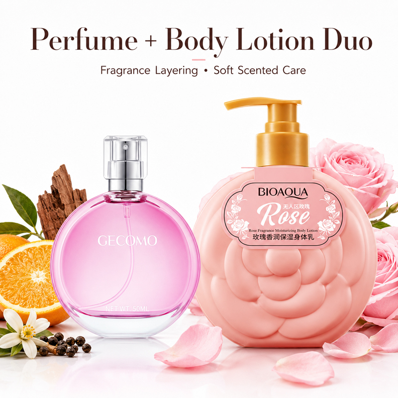 Perfume Fragrance Lotion - 게코모 여성 향수 세트 50ml +