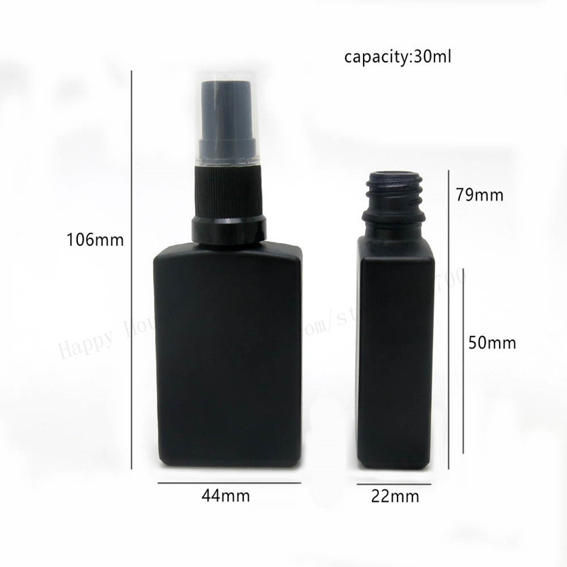 12 x 30ml 프로스트 블랙 사각 블랙 유리 향수  - Perfume X 리뷰 및 가격