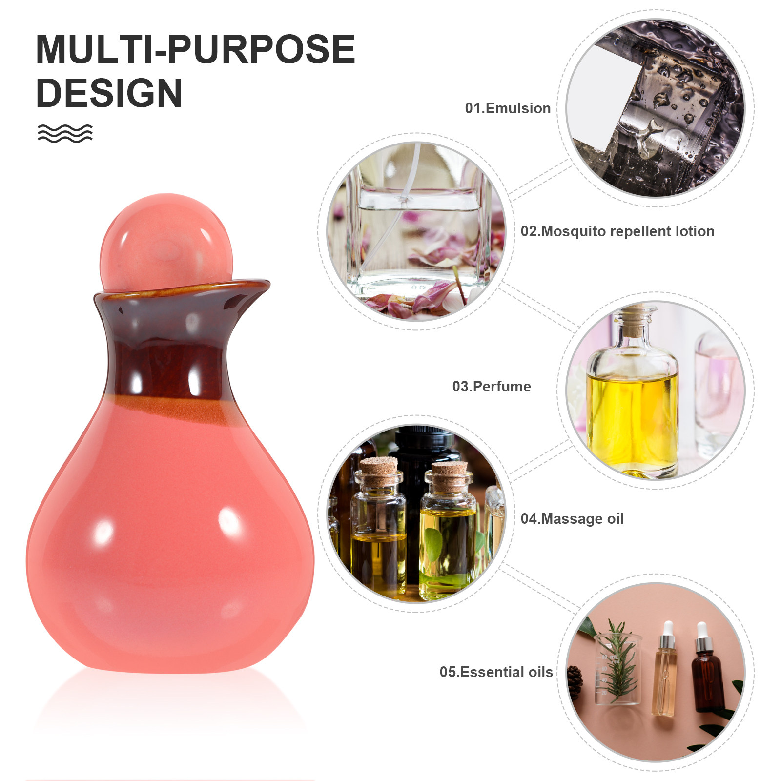 1 세트 세라믹 에센셜 오일 병 리필 가능 향수 용기  - Perfume Fragrance Lotion 리뷰 및 가격