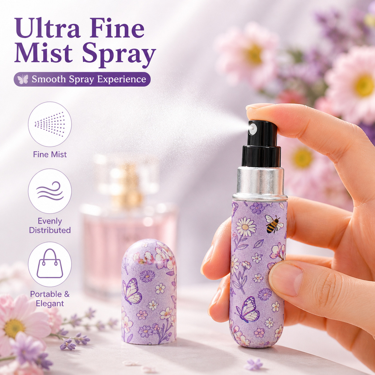 5pcs 봄 꽃 향기 스프레이 병 선물 상자 휴대용 바 - Perfume Fragrance Direct 리뷰 및 가격