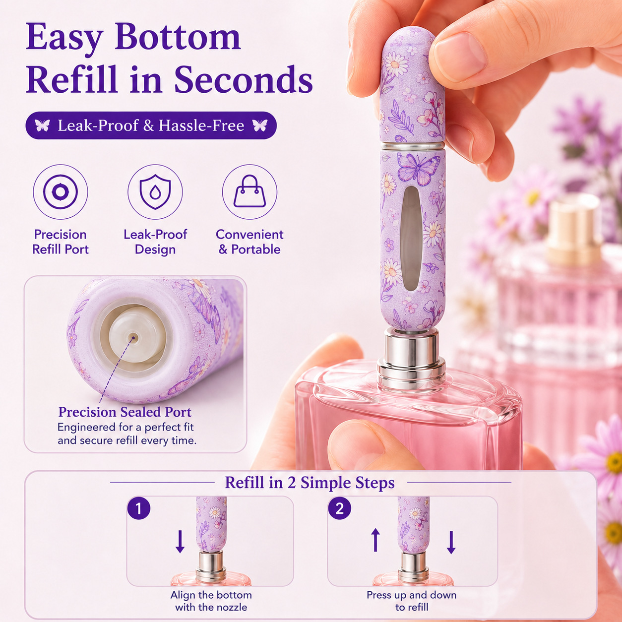 5pcs 봄 꽃 향기 스프레이 병 선물 상자 휴대용 바 - Perfume Fragrance Direct 리뷰 및 가격