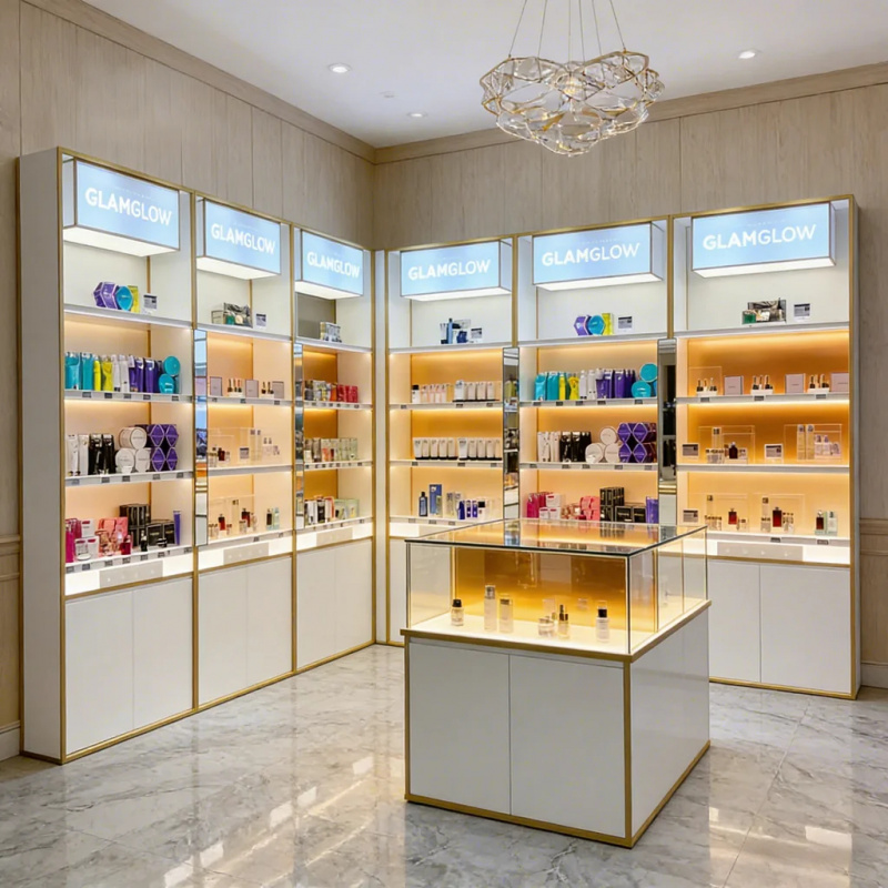 맞춤형 현대식 고급 LED 조명 향수 매장 진열대 맞춤 - Perfume Fragrance Shop 리뷰 및 가격